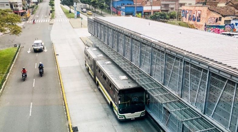 Electric bus in Colombia